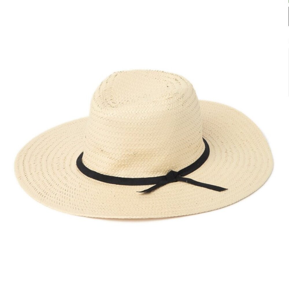 Brixton Ashley Unisex Straw Hat in Natural Tan